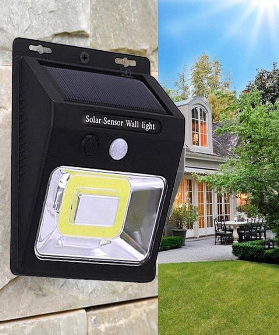 Уличный фонарь с датчиком движения на солнечной батарее YX-628