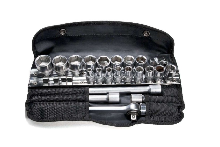 Сумку для головок, трещотки и удлинителей TOOLROLL s32.