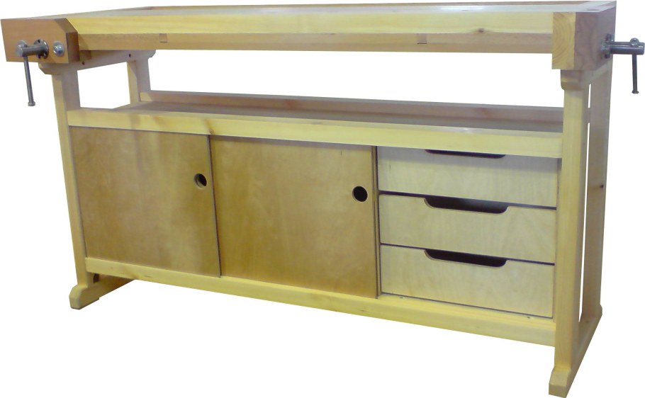 Верстак столярный "школьный" 1310х610х750