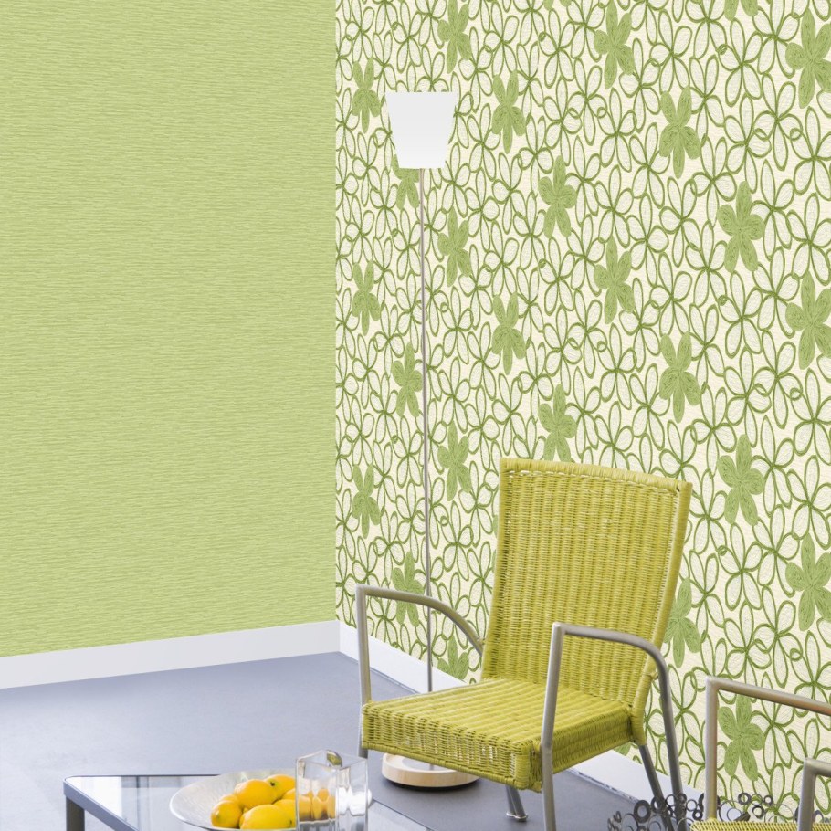 Обои салатовые для стен