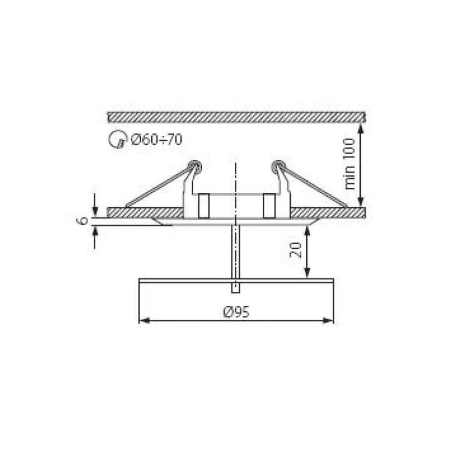 Точечный светильник r63 установочный диаметр