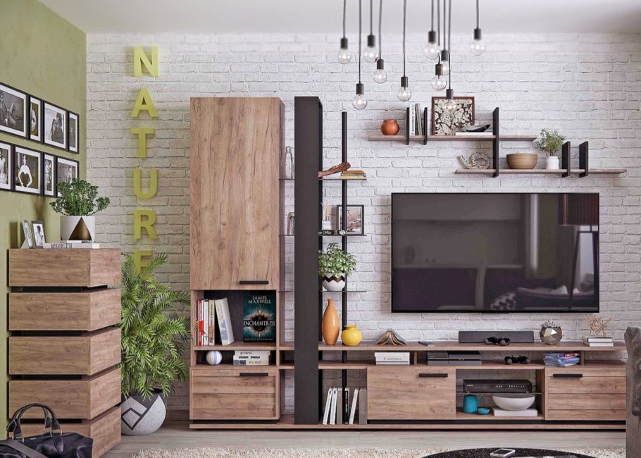 Стенка дуб табачный Craft