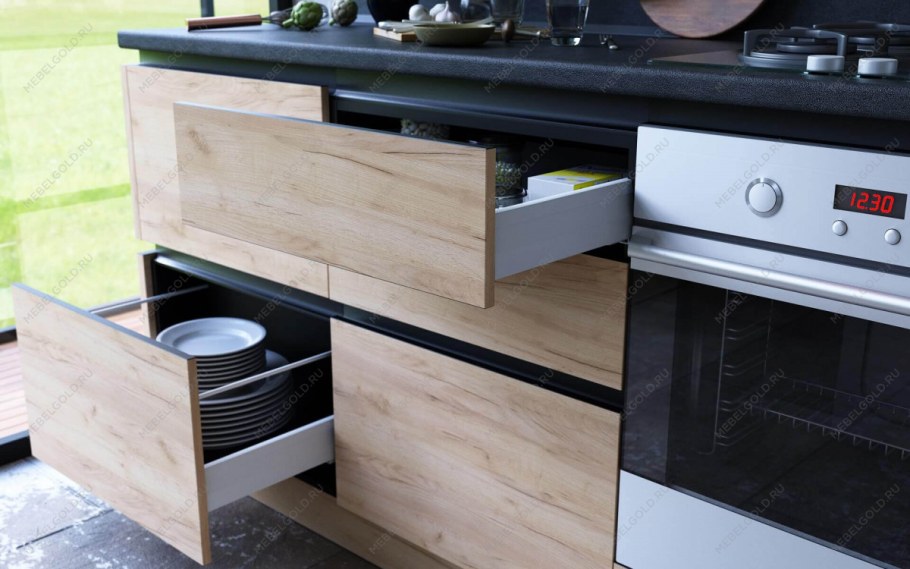 Шервуд (дуб золотой/белый глянец)