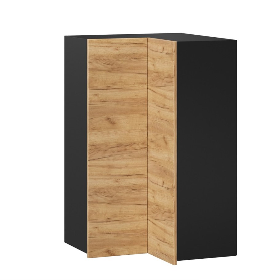 ЛД 281.920.000 "Шервуд" панель окончание тумбы высокой (дуб золотой/чёрный)