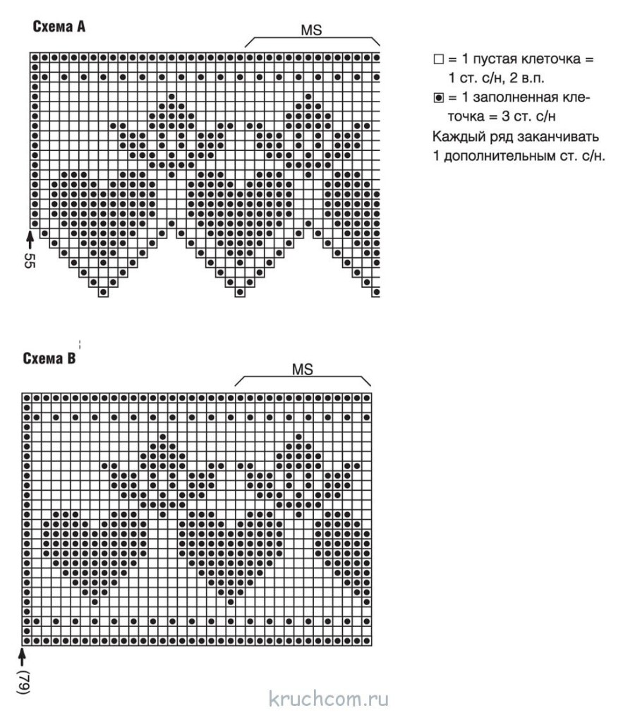 Филейная схема для вязания крючком схемы