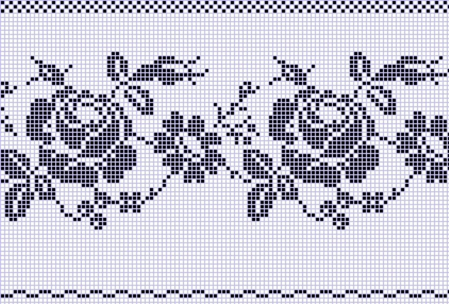 Жаккардовый цветочный узор