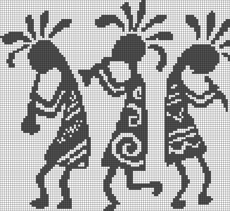 Жаккард схемы Кокопелли