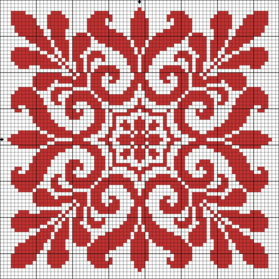 Схемы крестиком бискорню монохром