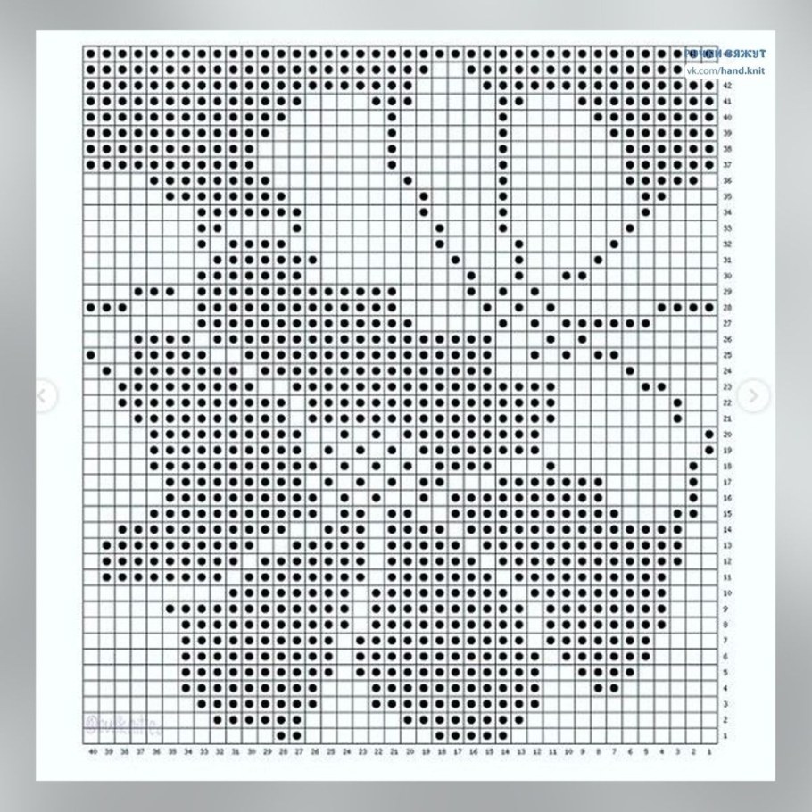 Жаккардовые узоры спицами цветы