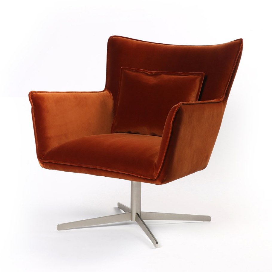 Velvet Swivel Chair