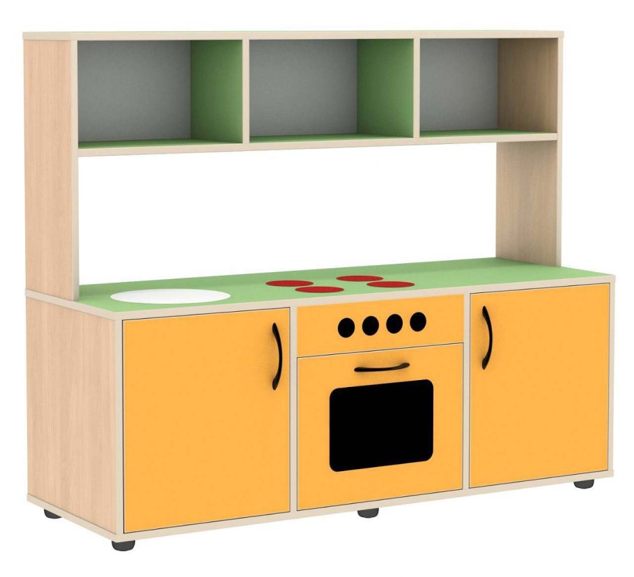 Игровое оборудование. Кухня "принцесса", ЛДСП, 1000х340х1200мм м-383