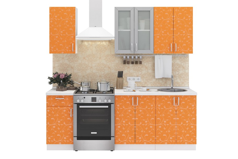 Кухня Дина принт манго