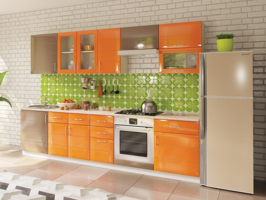Кухонный гарнитур Фортуна манго