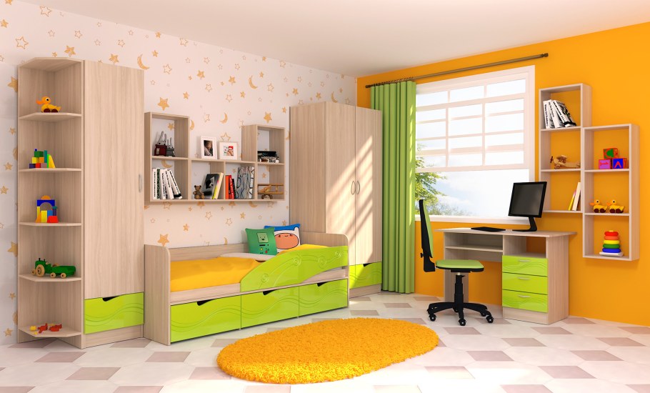 Детская модульная мебель Бриз