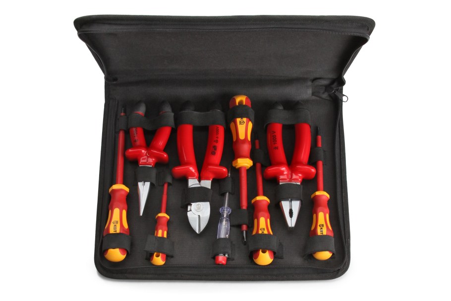 Набор диэлектрического инструмента 9 предметов КВТ профи НИИ 18 73301