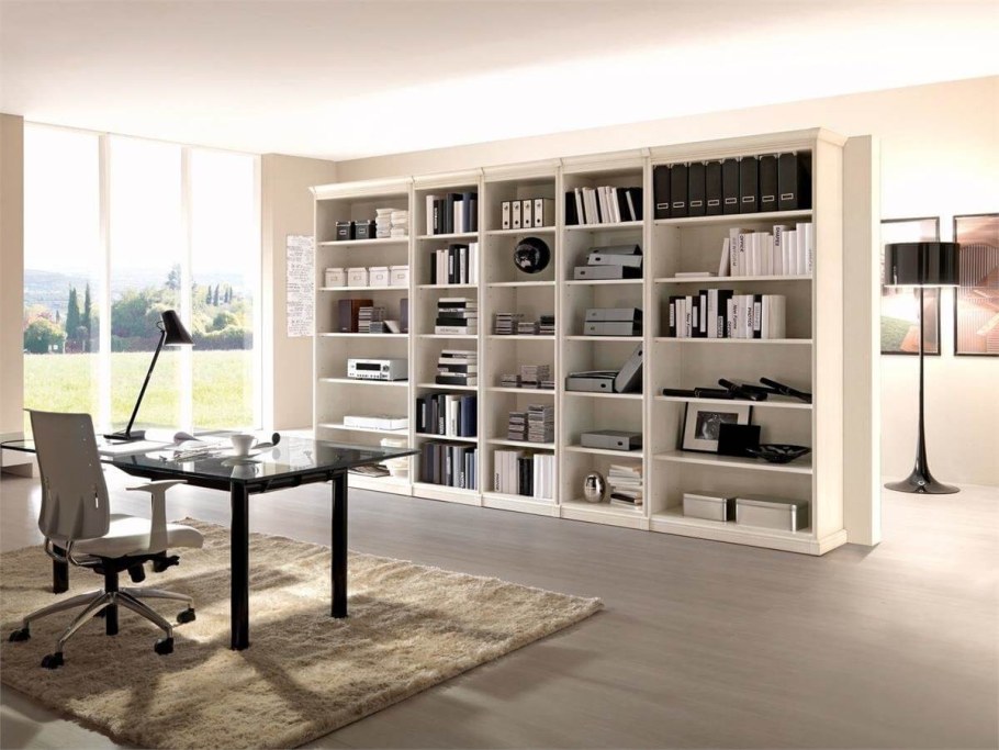 Современные стеллажи в офисах