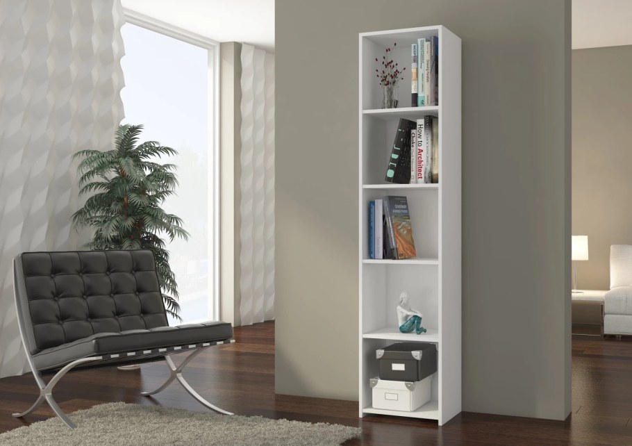 Стеллаж офисный белый