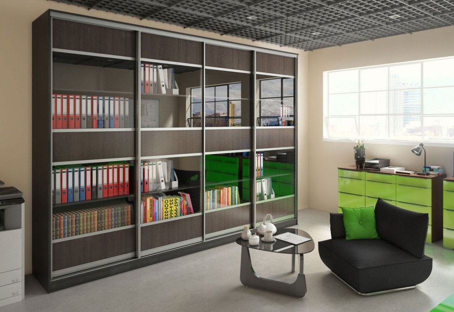 Стильный офисный шкаф