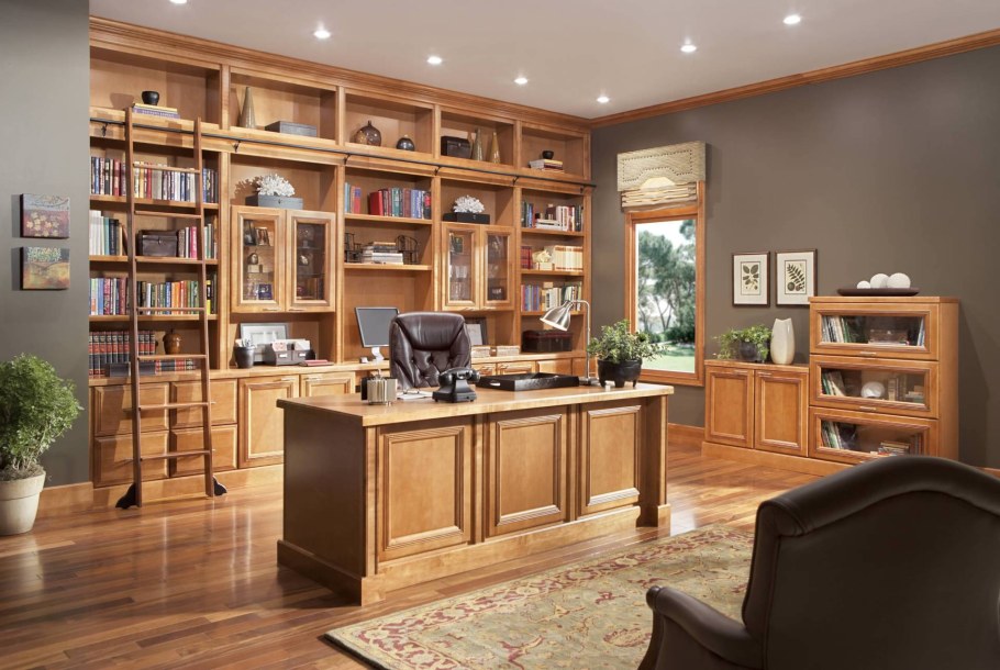 Шкафы для кабинета в доме