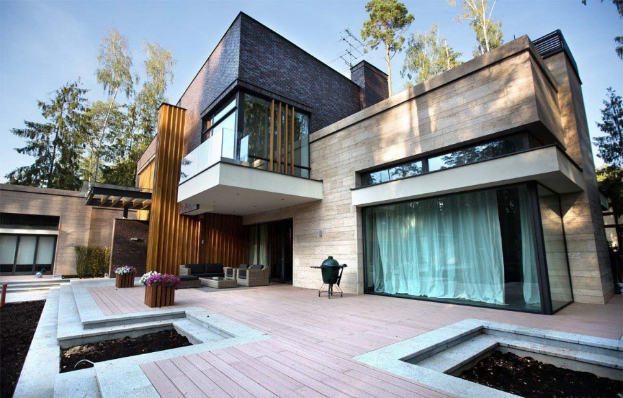 Вилла брутализм