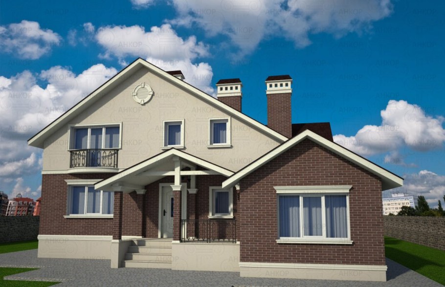 Двухцветный фасад