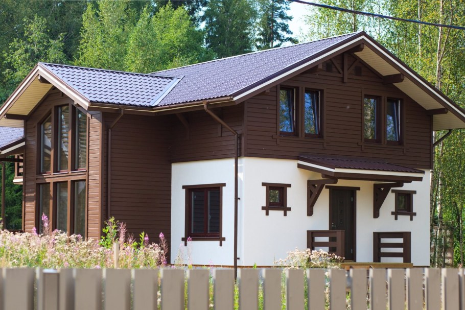 Комбинированная отделка дома