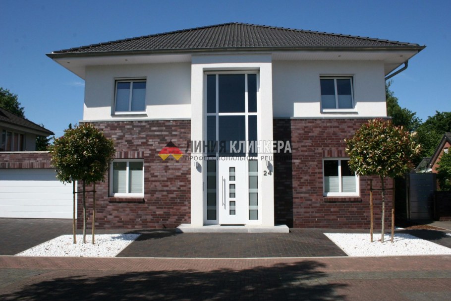 Фасад из Клинкера и штукатурки