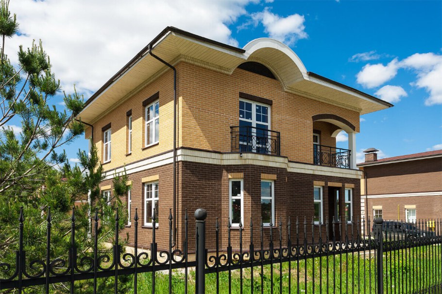 Дом из кирпича Терекс мокко