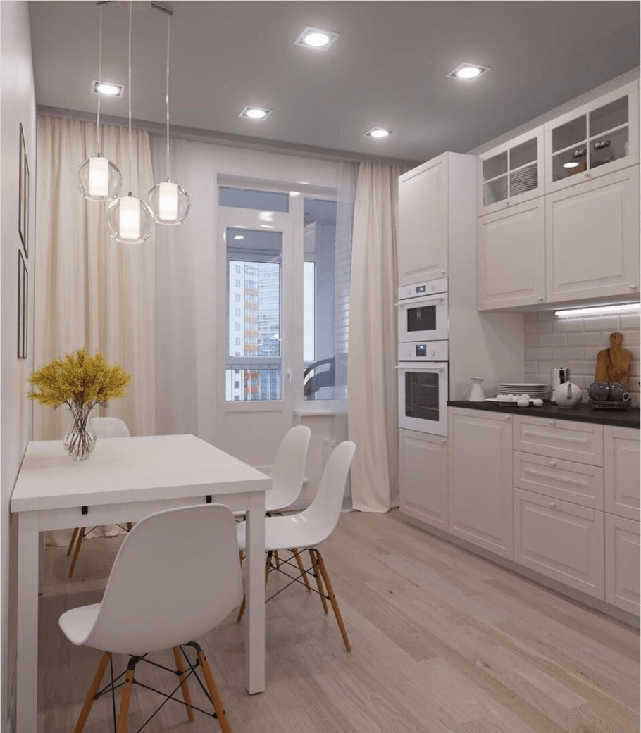 Белая кухня в интерьере