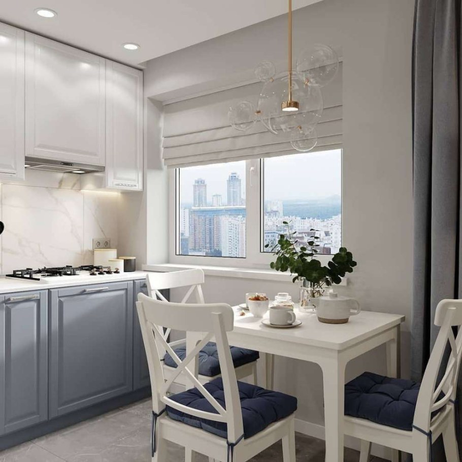 Кухни современные маленькие светлые