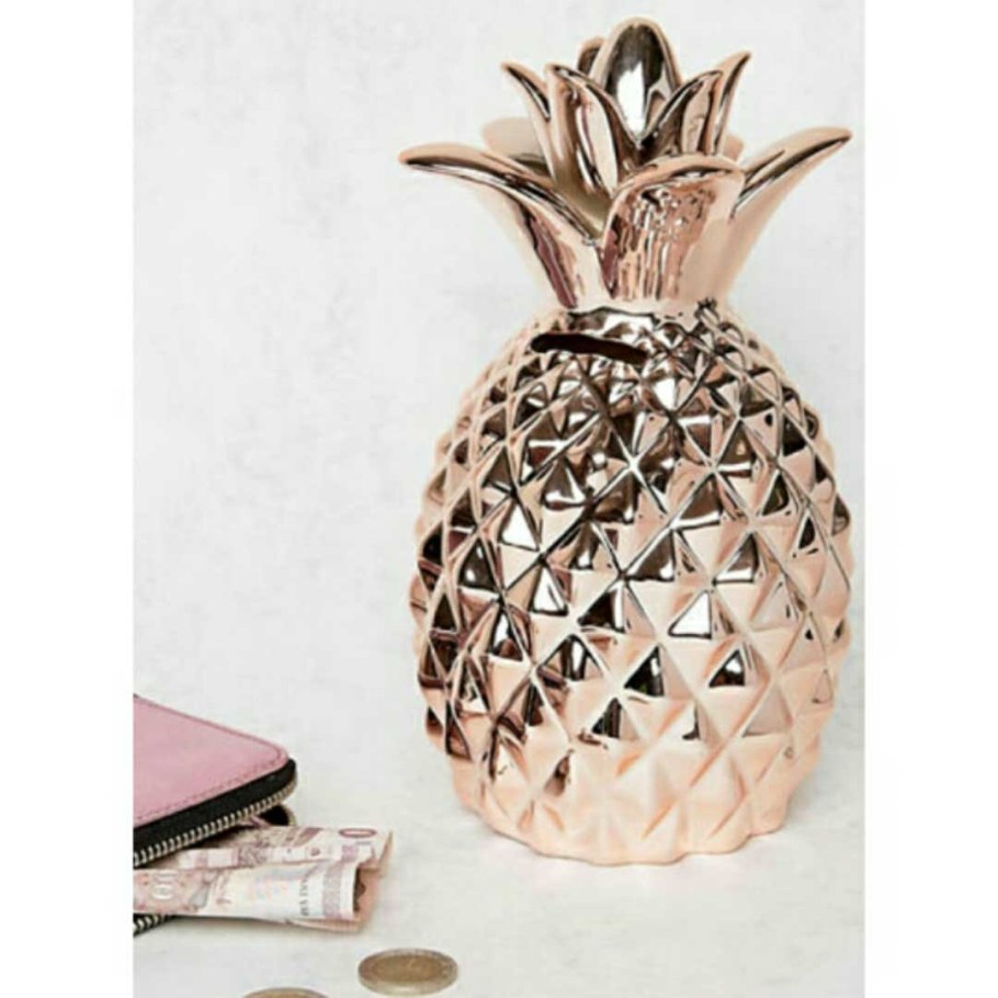 Копилка керамика ананас