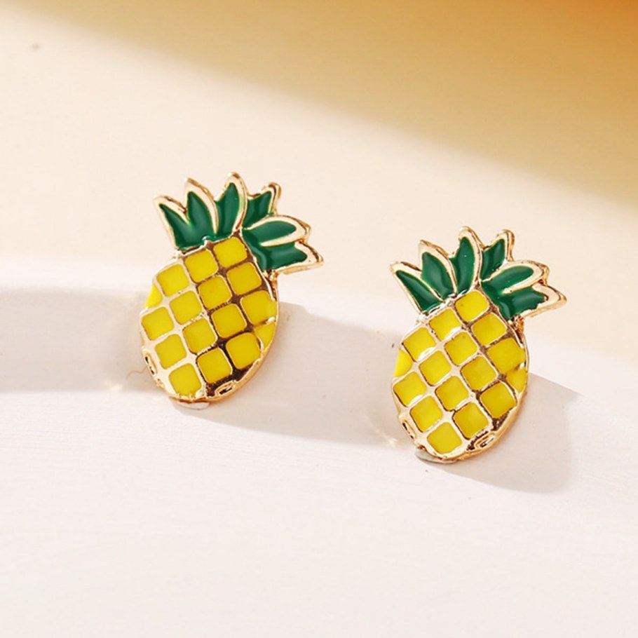 Вайкики серьги ананас