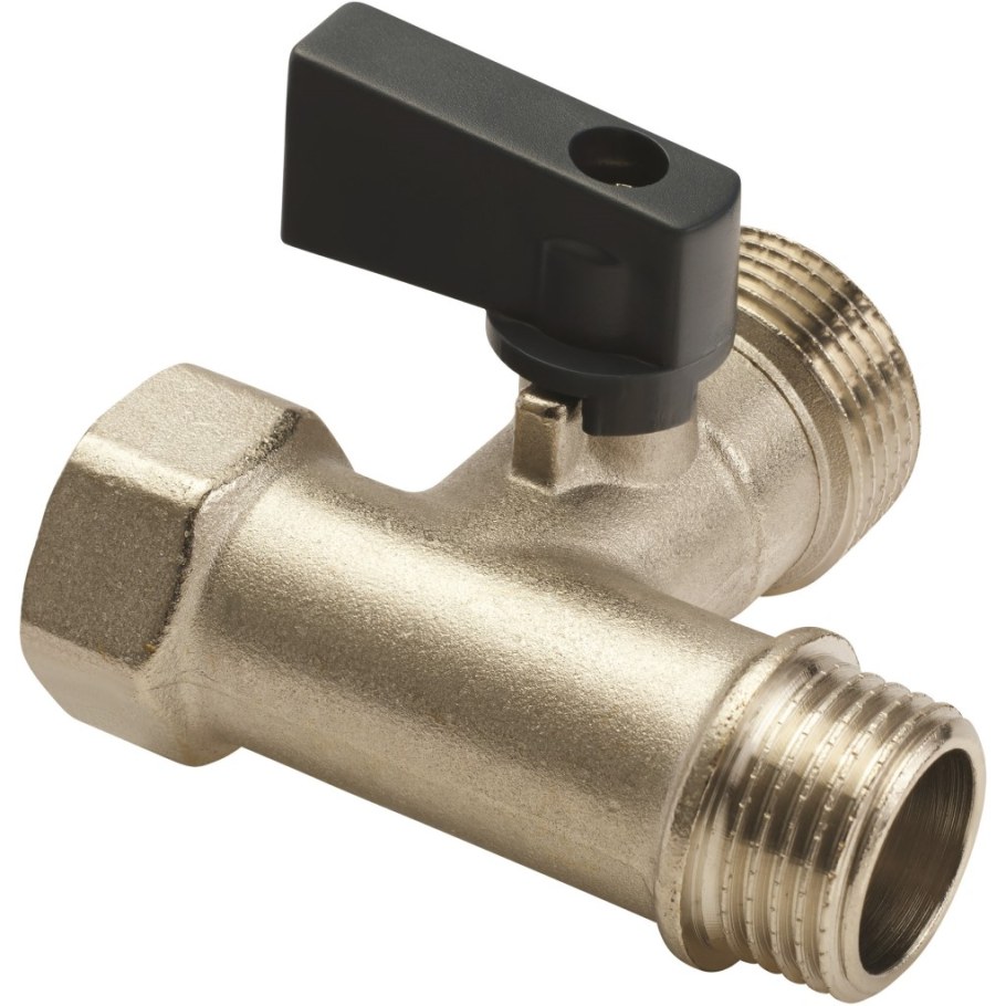 Кран шаровой для стир маш 1/2х3/4х1/2 aqualink