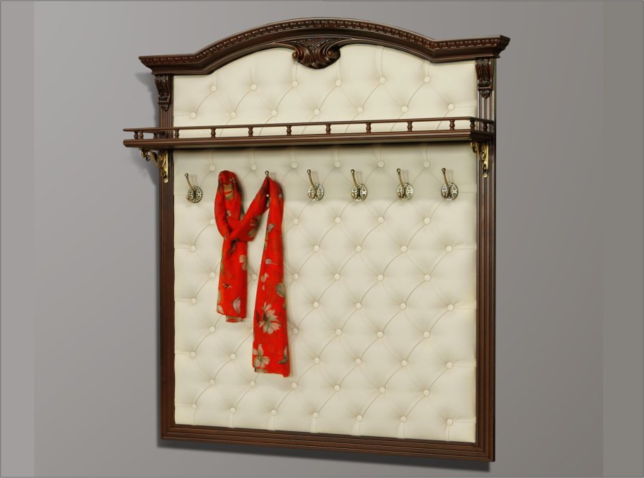 Большая вешалка для одежды 7 крючков прихожая w05