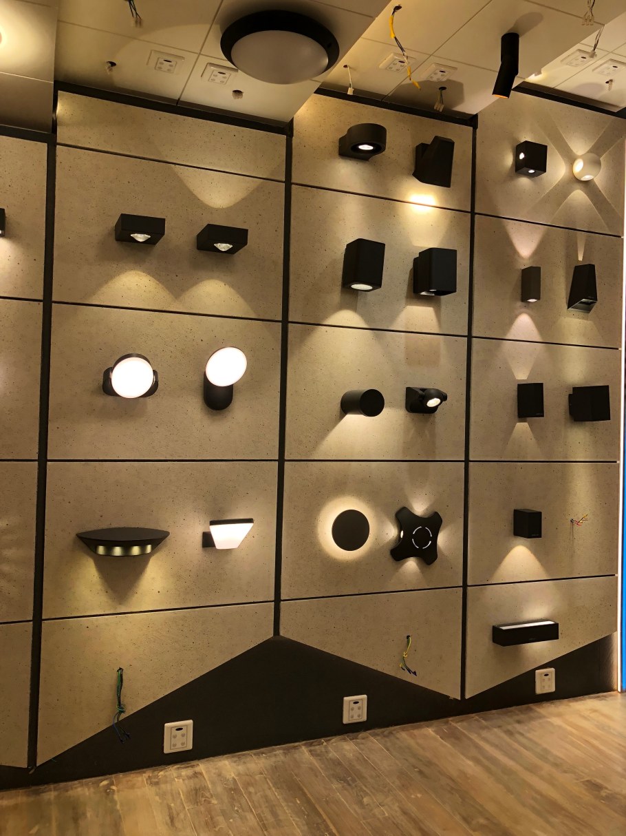 Освещение в магазине