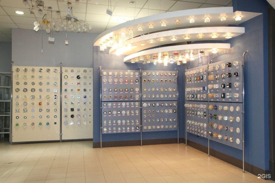 Витрина с лампочками