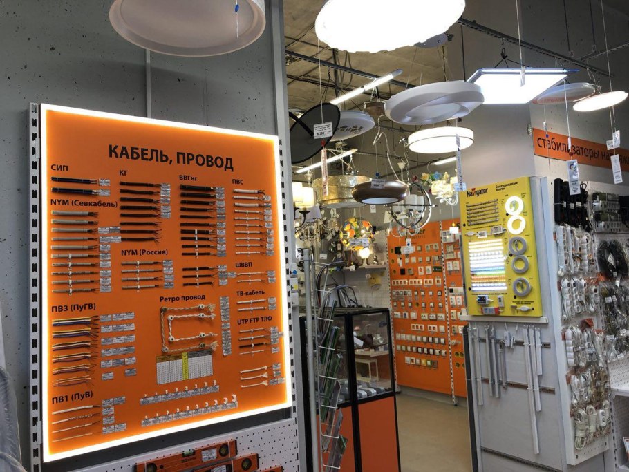 Стенды для электротоваров