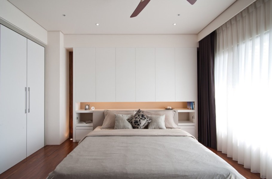Спальня 10 кв м Минимализм