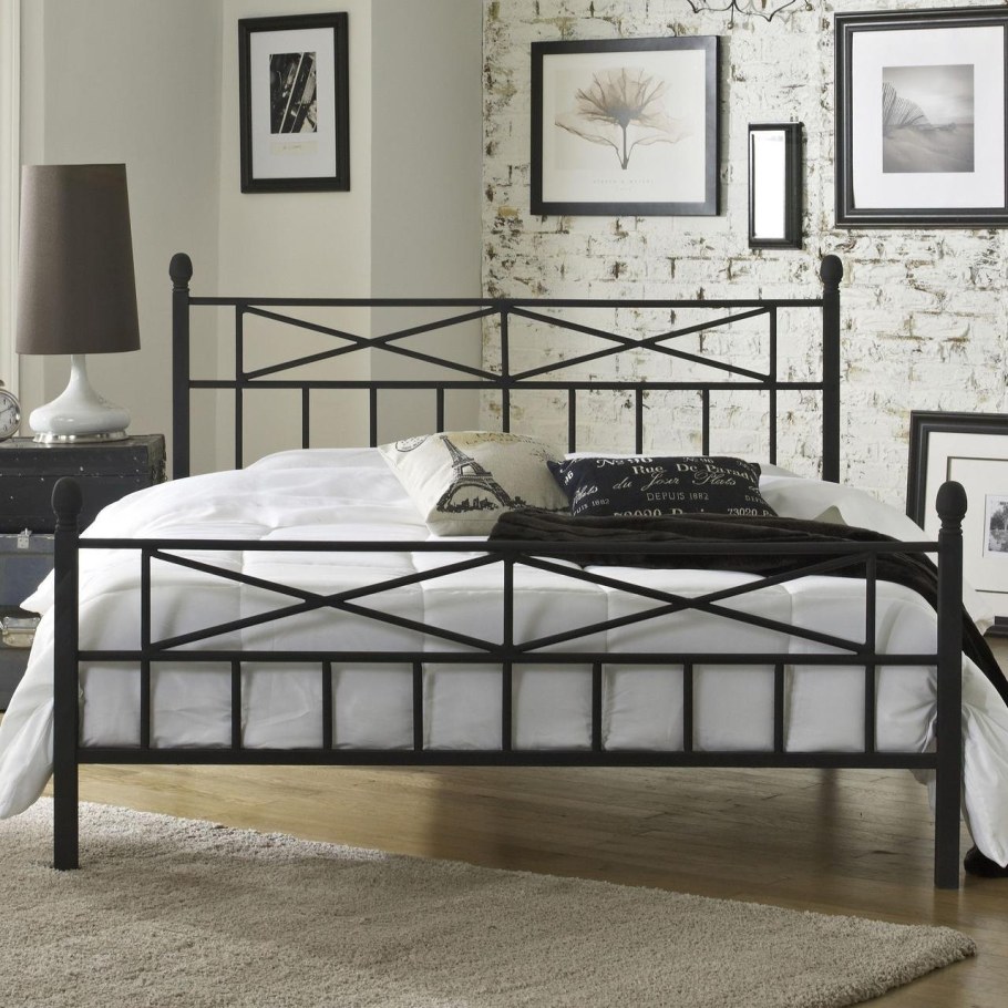 Кровать металлическая двуспальная 1800х2000 лофт