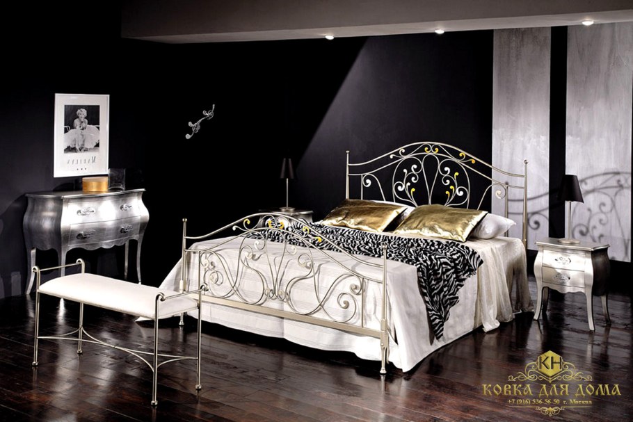 Кованые кровати двухспалки