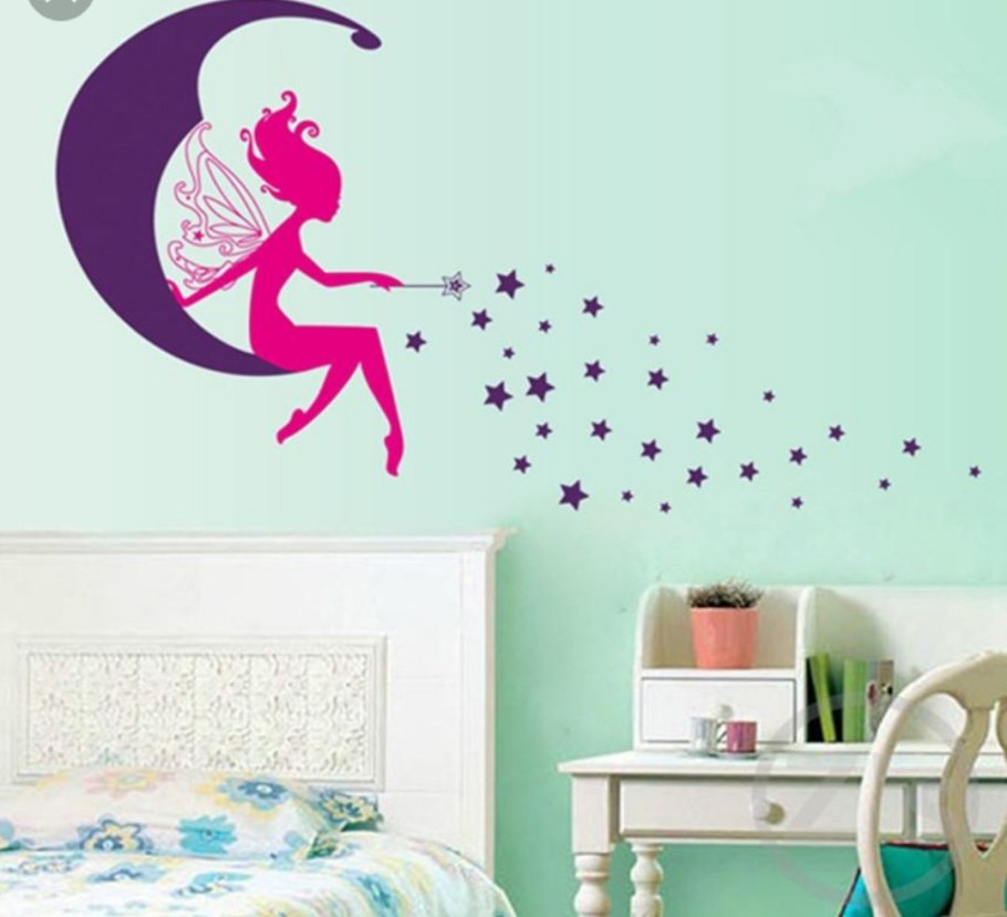 Узоры на стене в детской