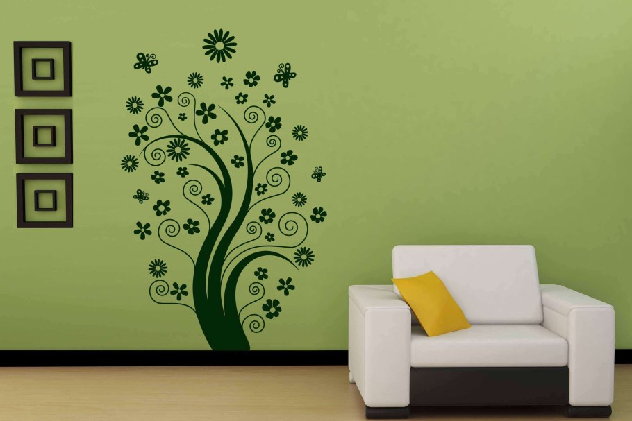 Наклейки на стену