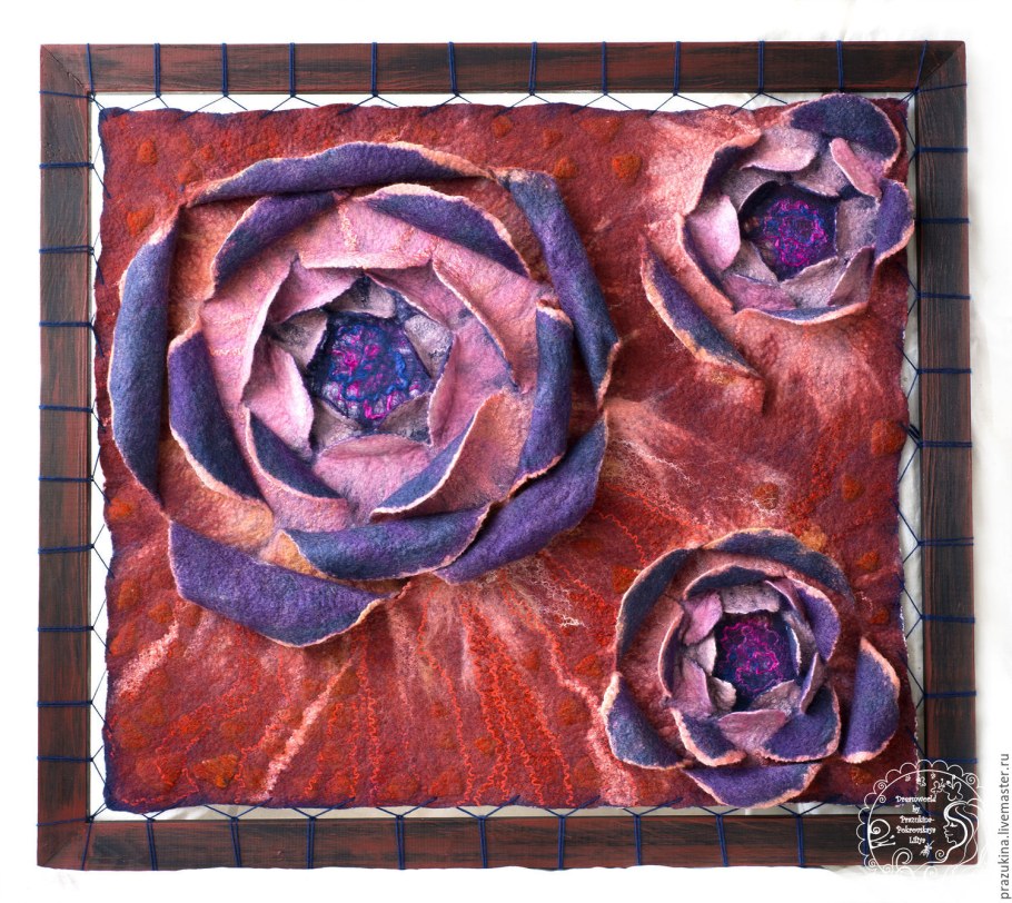 Валяное панно