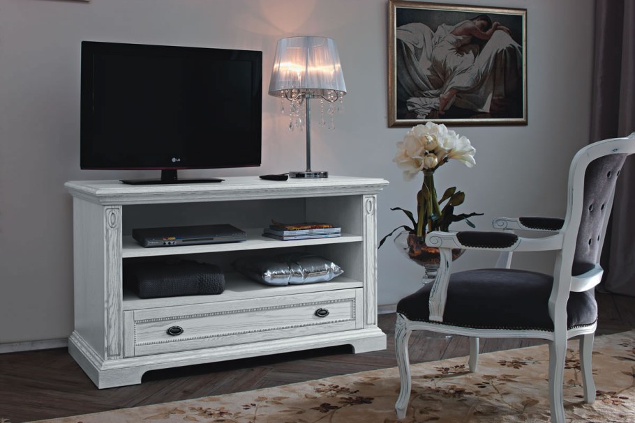 Тумба под ТВ 1700 мм серая Неоклассика