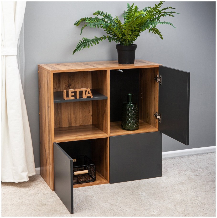 Стол дуб Вотан/антрацит