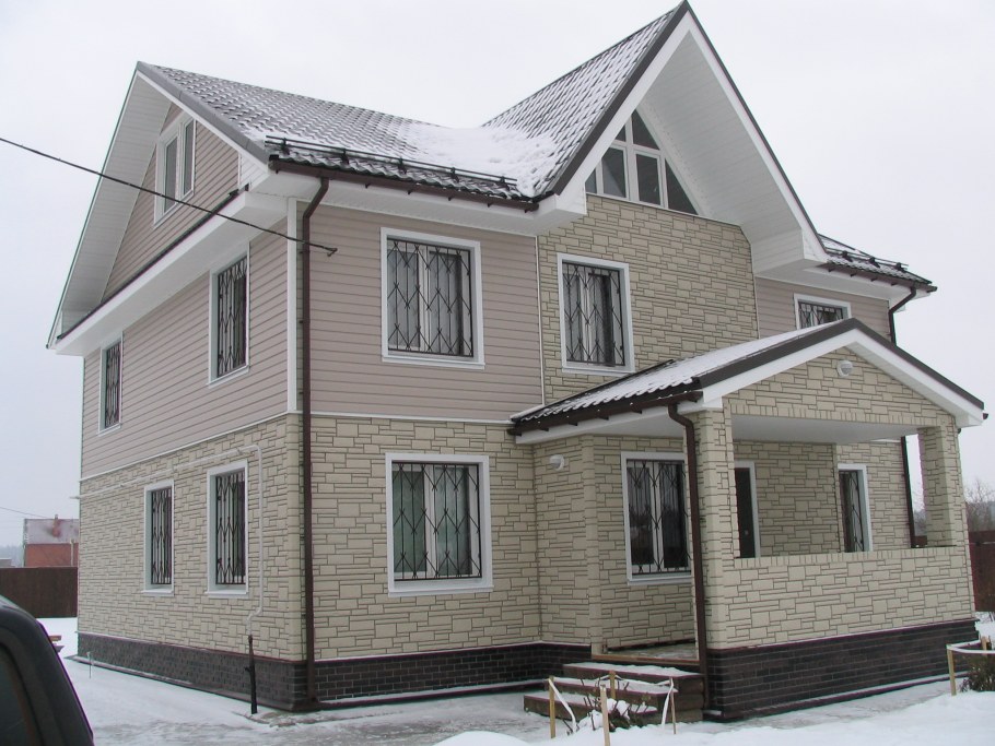 Дом Файнбир кирпич белый