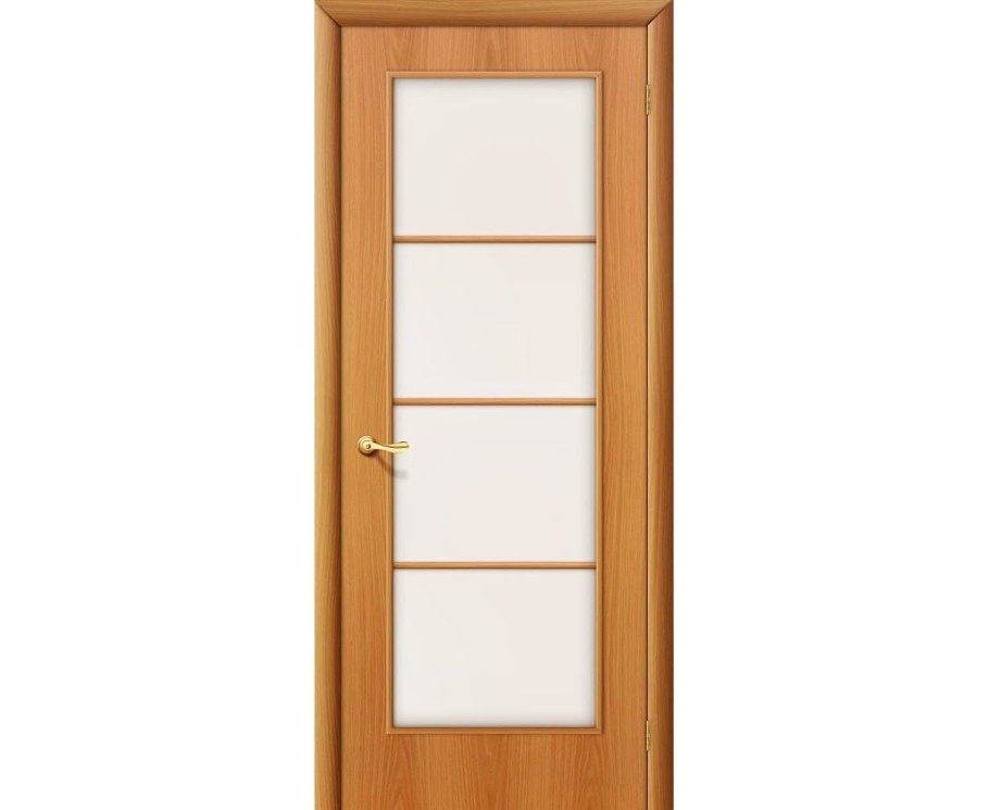 Дверь Браво межкомнатная Миланский орех со стеклом