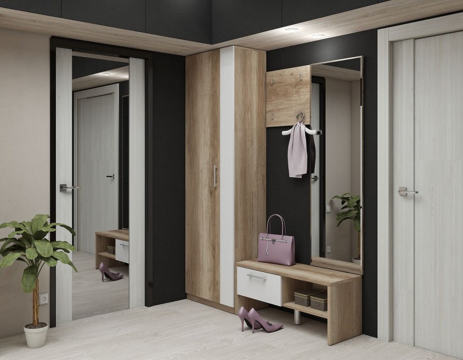 Прихожая Эльза Аквилон модульная