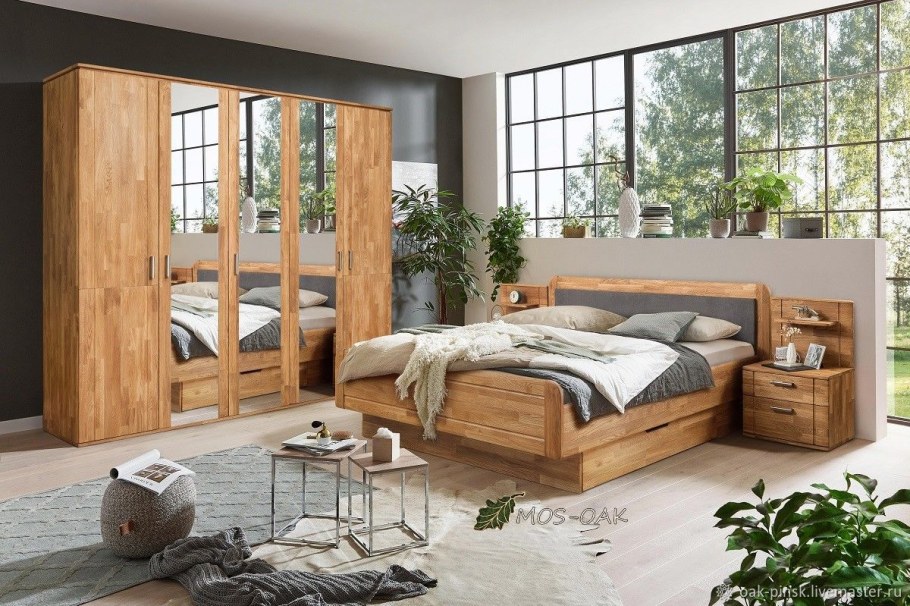 Кровать Эльза (Elsa) из массива дуба