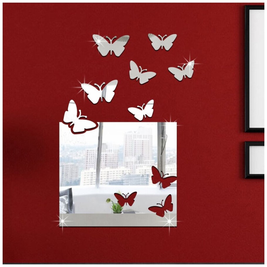 Зеркальные Стикеры на стену